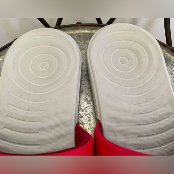 Under Armour Ansa Fixed Slides Flip Flops Mens size 12. Red & Gray. Like New! - Picture 3 of 7